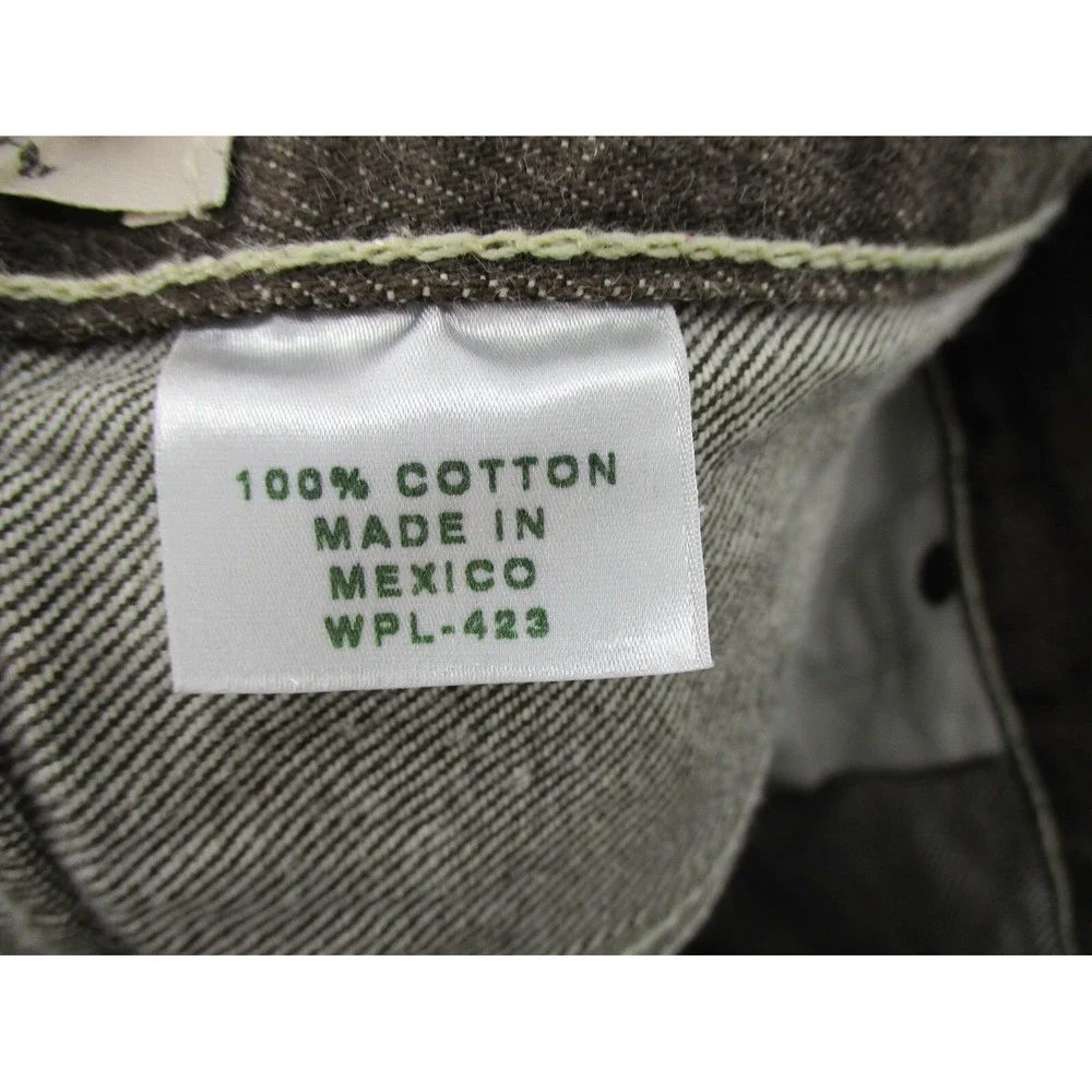 Levis 501 Jeans Mens Size 40 Button Fly Straight Leg Y2K Brown Cotton Pockets